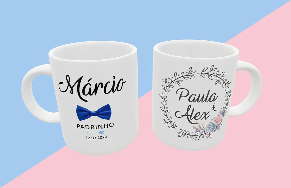 Coleção Caneca Casamento AZUL 3