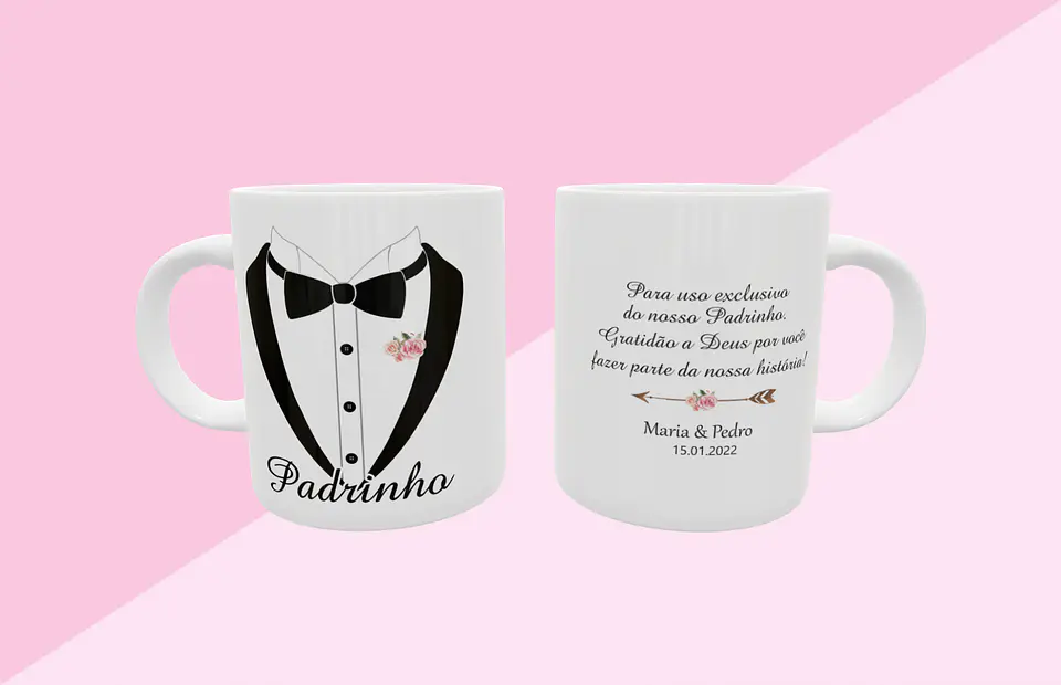 Coleção Caneca Casamento Flores 1