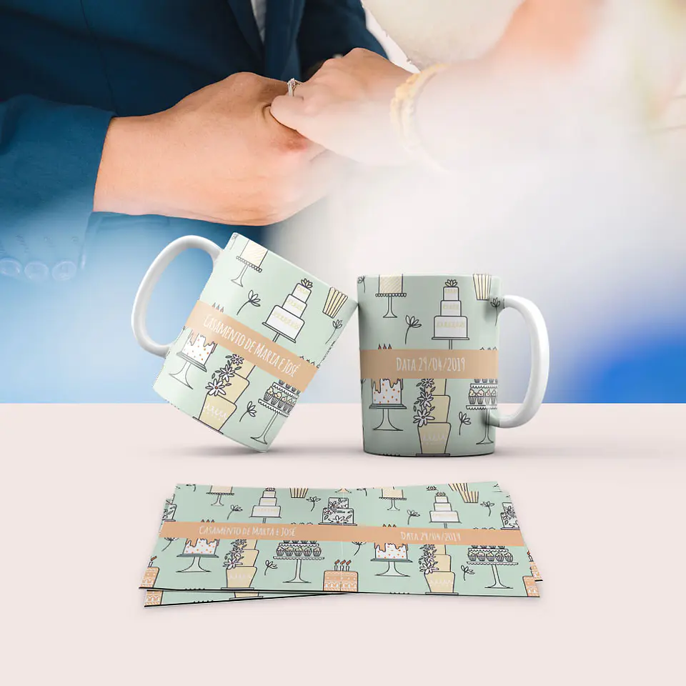 Colección de tazas de comunión y boda 6