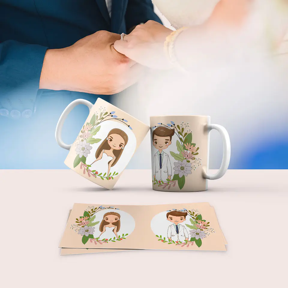 Colección de tazas de comunión y boda 10