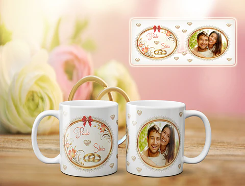 Delicate Wedding Mug Collection photo