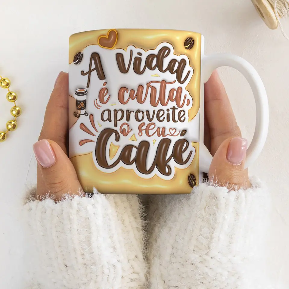 Coleção Caneca Café 3D 10