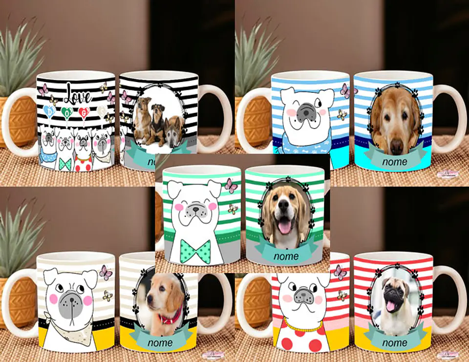Cute Puppies Mug Collection with Photos 2