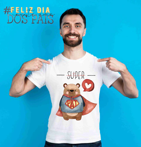 Coleção T-shirt Pai Personagens