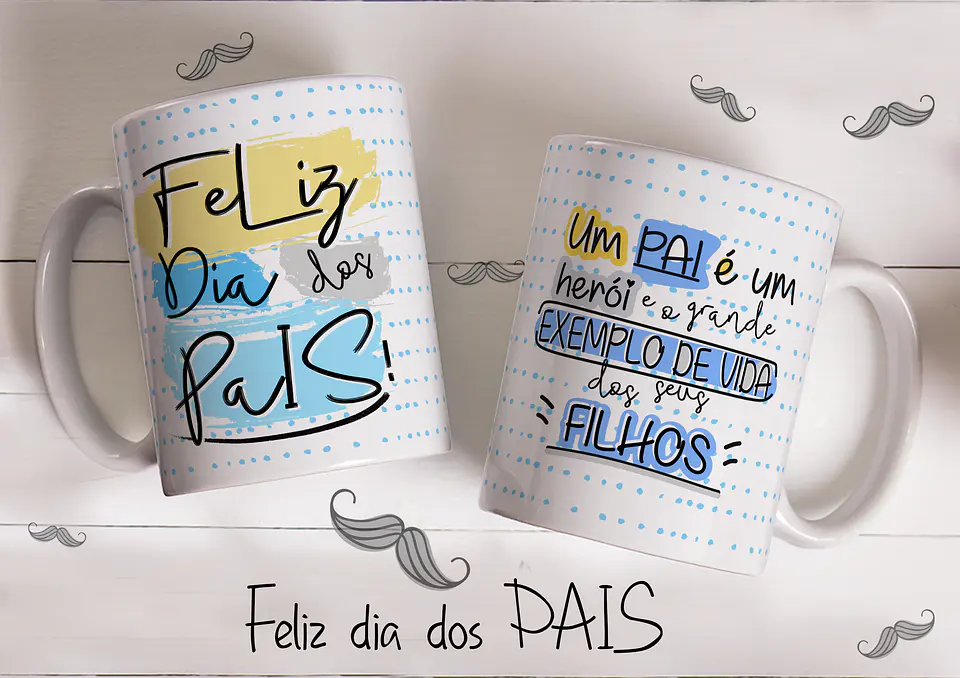 Coleção Caneca Dia do Pai Cinzento ( Com ou sem foto ) 13