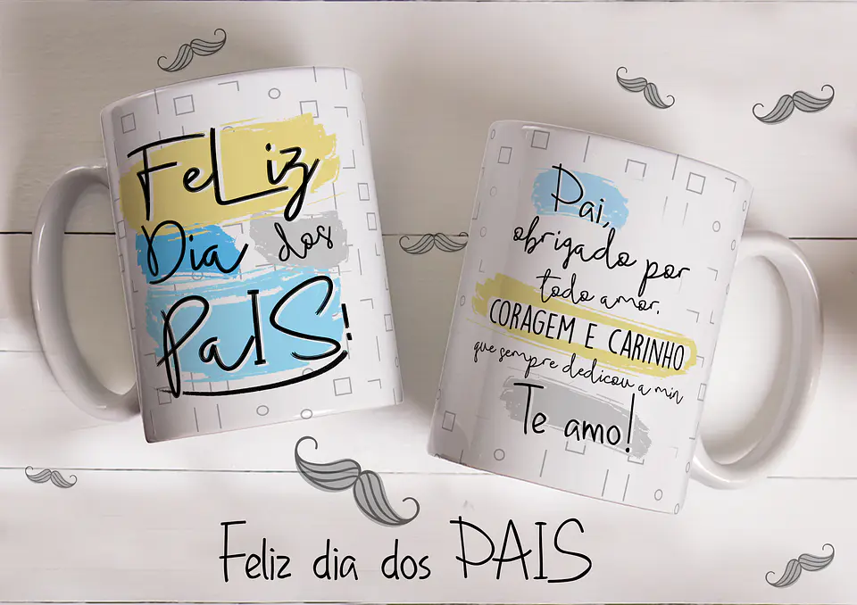 Taza sencilla de papel para el Día del Padre 4