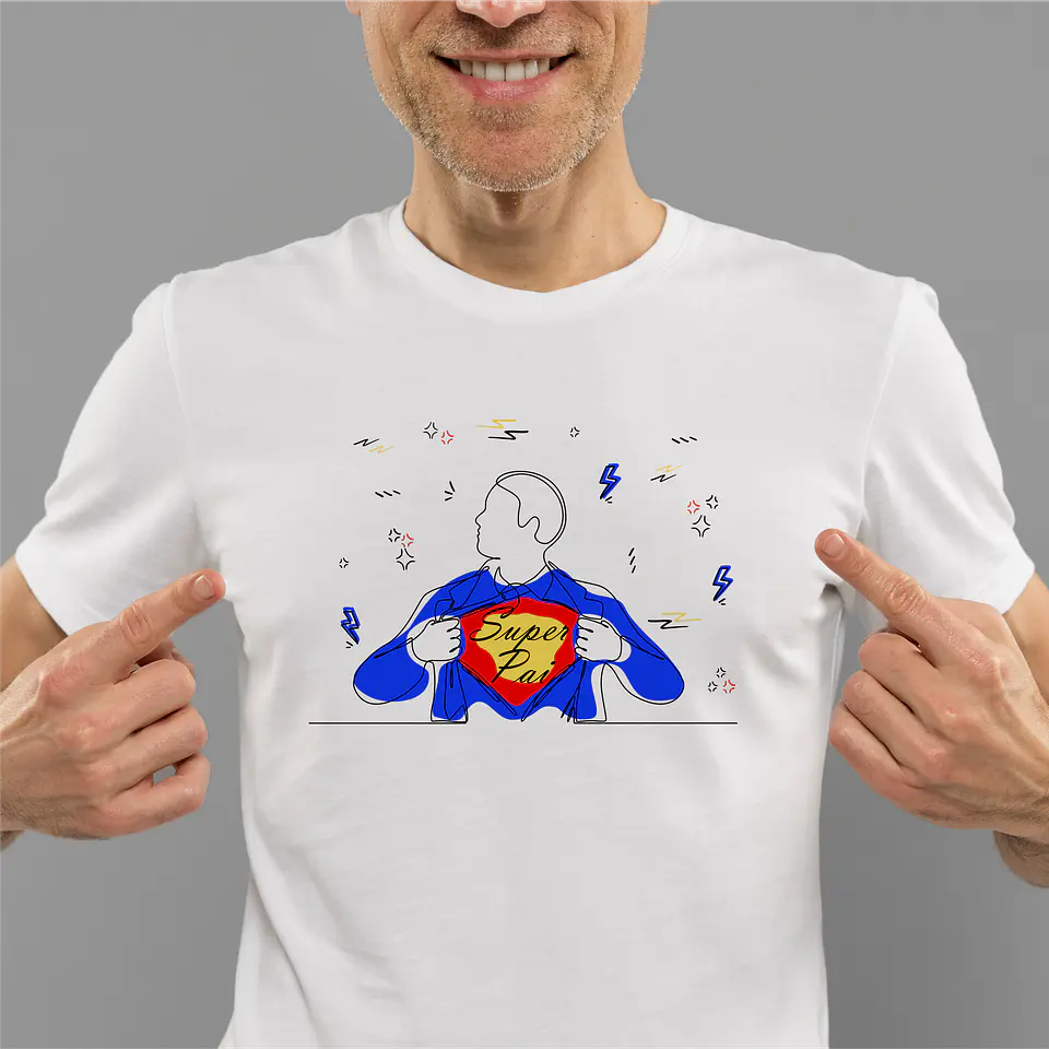 Camiseta de papá en líneas 1