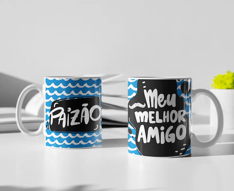 Coleção Caneca Pai Pandoca colorida 9