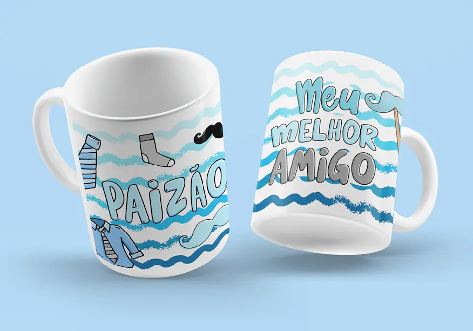 Coleção Caneca Pai Pandoca colorida 10