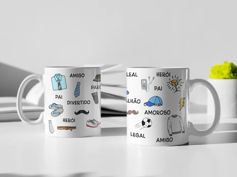Coleção Caneca Pai Pandoca colorida 11