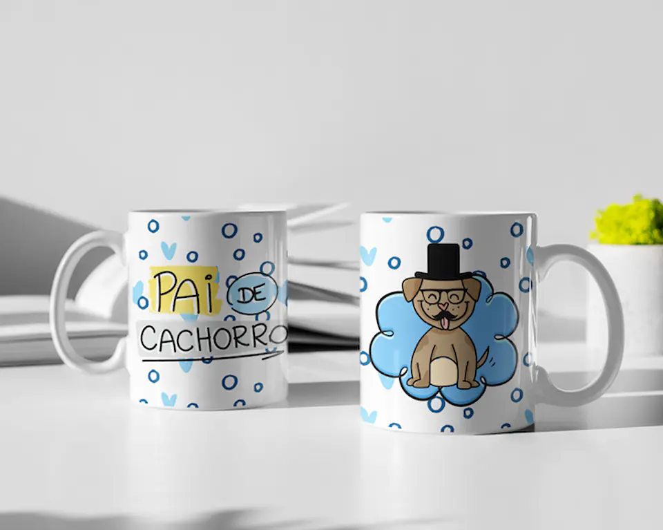 Coleção Caneca Pai Pandoca colorida 13