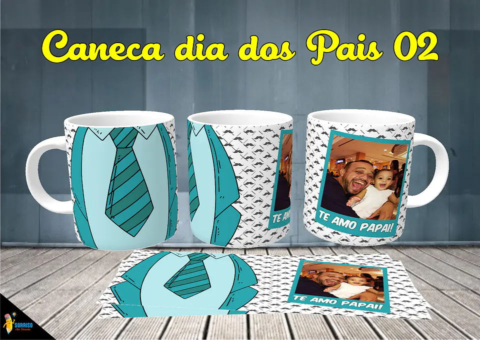 Colección de tazas de Papá Sonriente 3