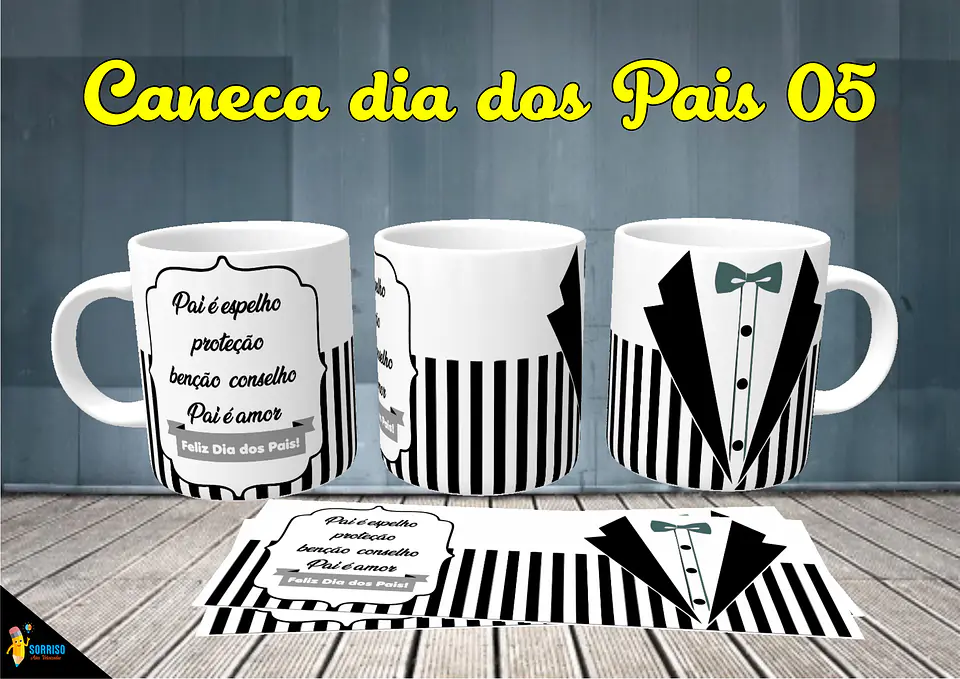 Colección de tazas de Papá Sonriente 6