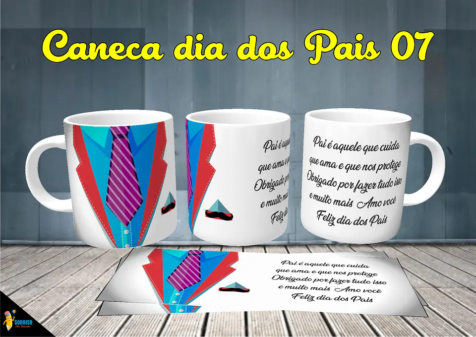 Colección de tazas de Papá Sonriente 8