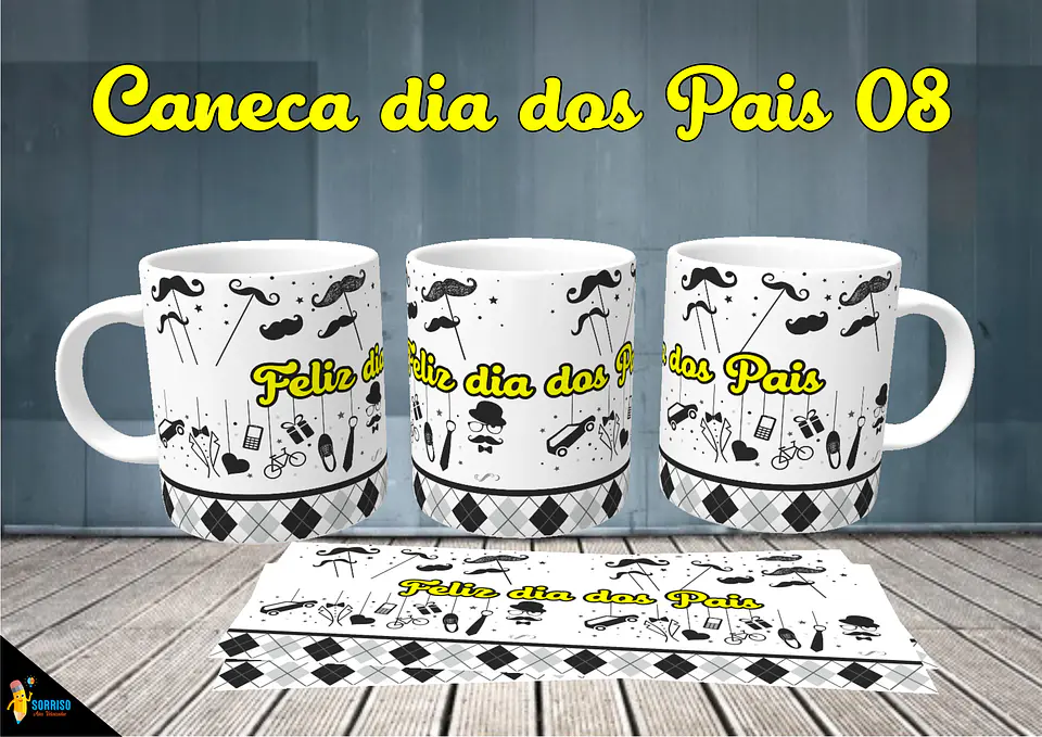 Colección de tazas de Papá Sonriente 9