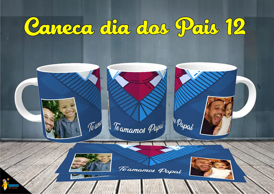 Colección de tazas de Papá Sonriente 13