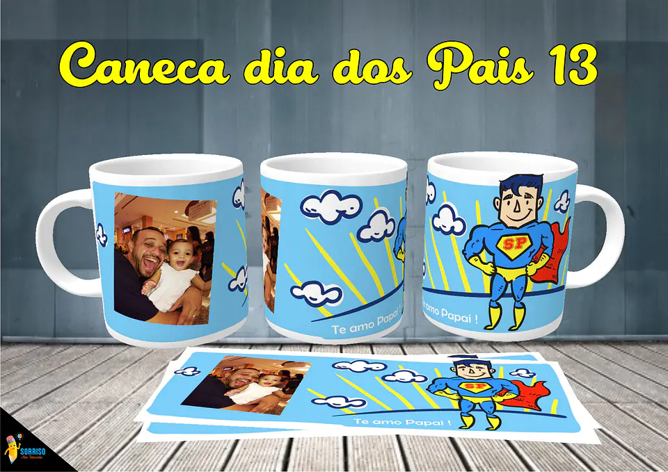 Colección de tazas de Papá Sonriente 14