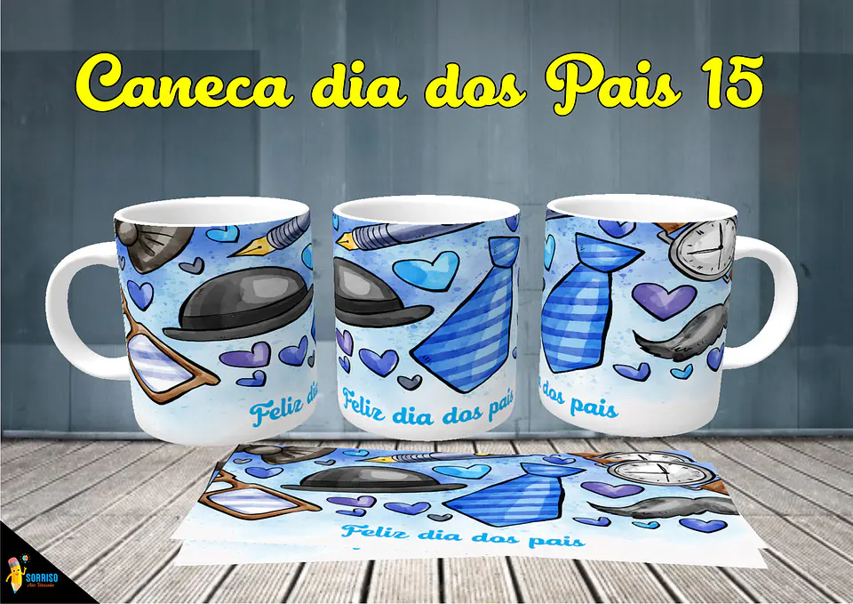Colección de tazas de Papá Sonriente 16