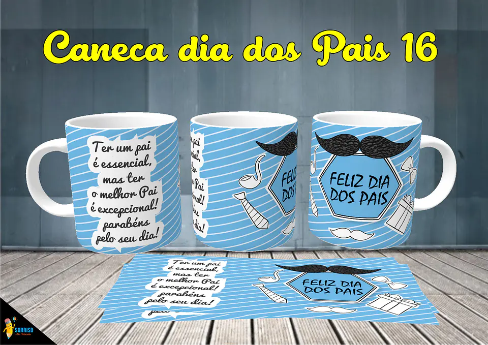 Colección de tazas de Papá Sonriente 17