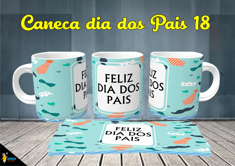 Colección de tazas de Papá Sonriente 19