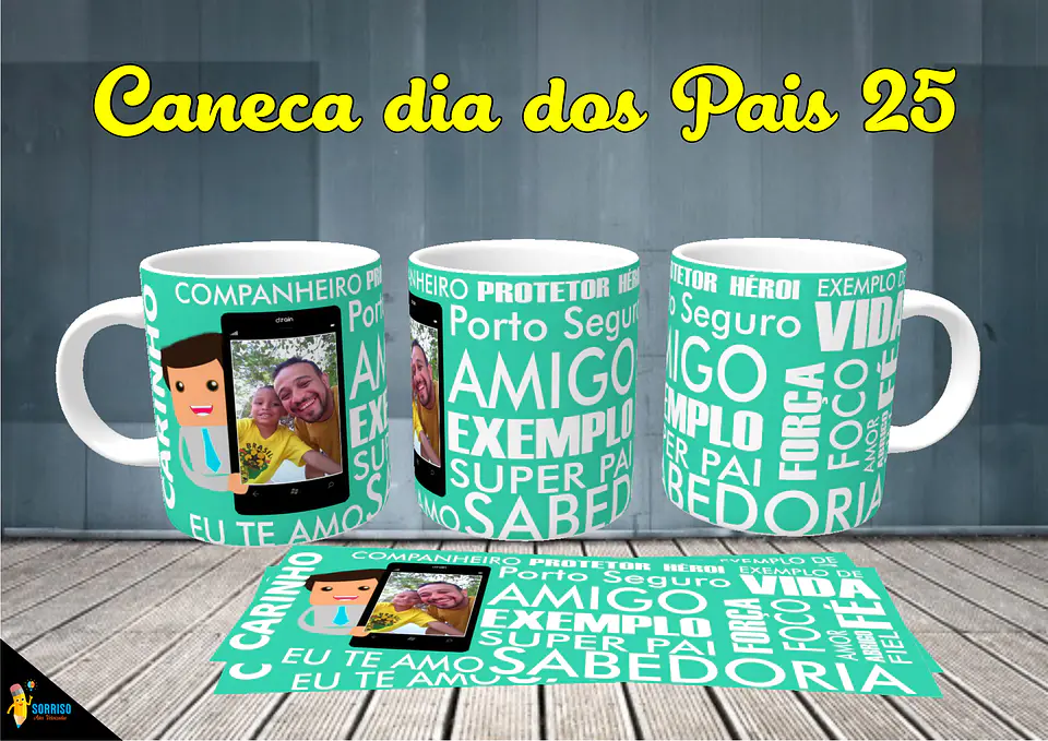 Colección de tazas de Papá Sonriente 26