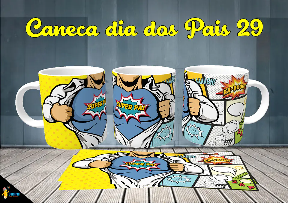 Colección de tazas de Papá Sonriente 30