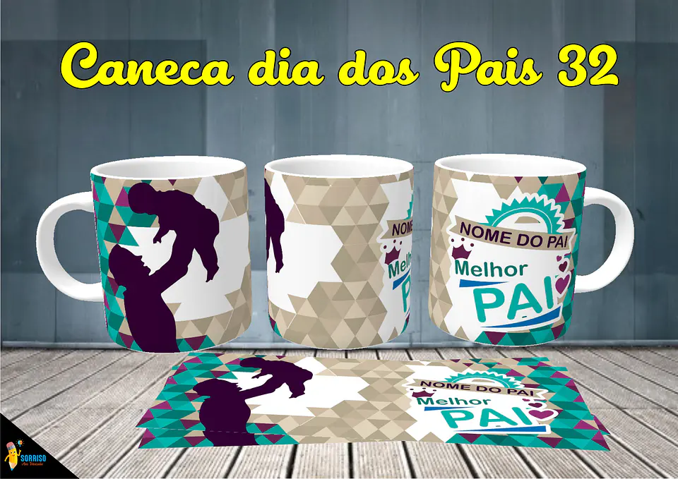 Colección de tazas de Papá Sonriente 33