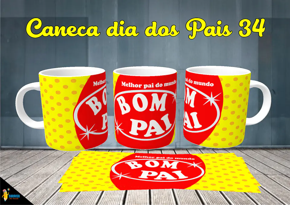 Colección de tazas de Papá Sonriente 35