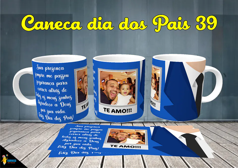 Colección de tazas de Papá Sonriente 40