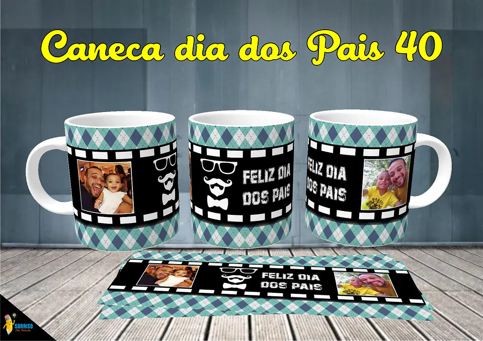 Colección de tazas de Papá Sonriente 41