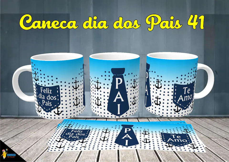 Colección de tazas de Papá Sonriente 42
