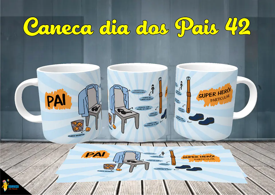 Colección de tazas de Papá Sonriente 43