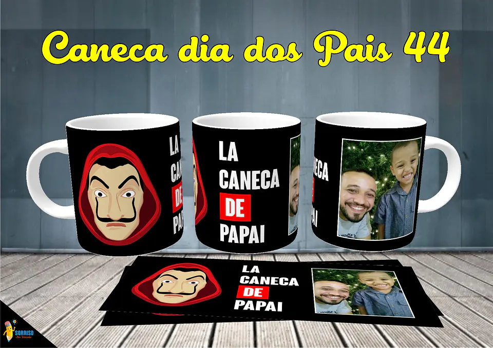 Colección de tazas de Papá Sonriente 45