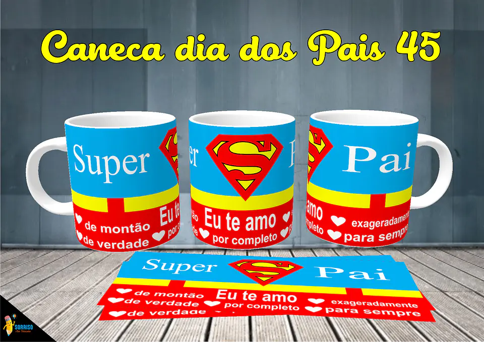 Colección de tazas de Papá Sonriente 46