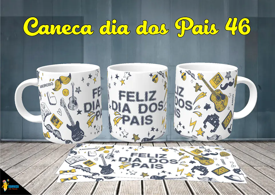 Colección de tazas de Papá Sonriente 47
