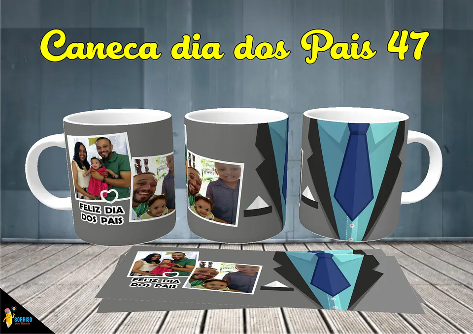 Colección de tazas de Papá Sonriente 48