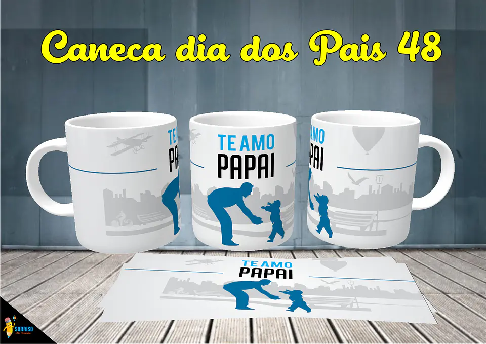 Colección de tazas de Papá Sonriente 49
