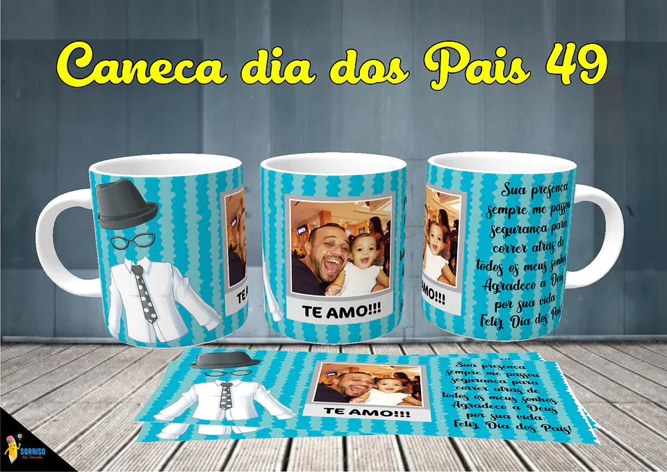 Colección de tazas de Papá Sonriente 50