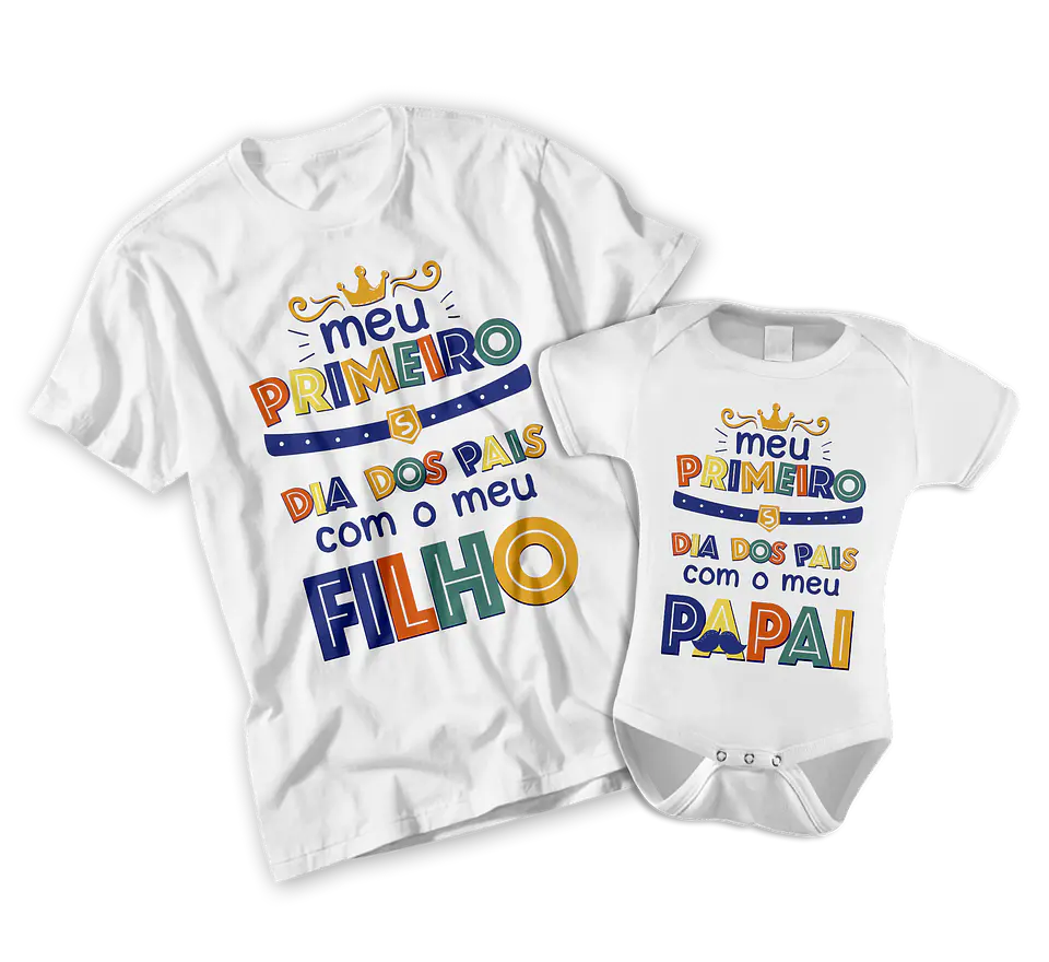 Father's Day Collection Bodysuit + Colorful T-Shirt 1
