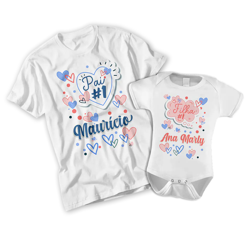 Father's Day Collection Bodysuit + Colorful T-Shirt 2