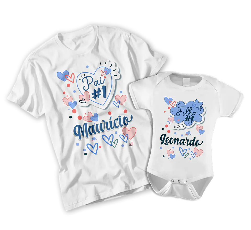 Father's Day Collection Bodysuit + Colorful T-Shirt 3