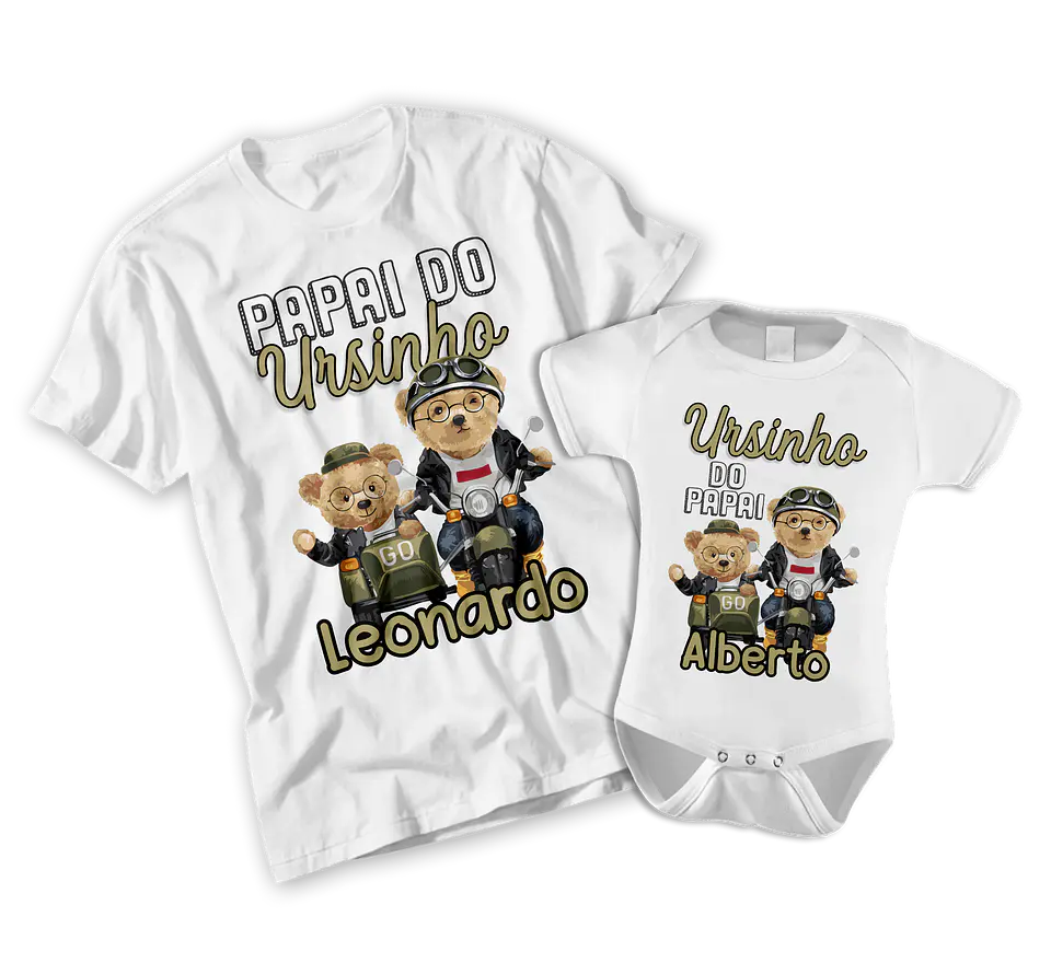 Father's Day Collection Bodysuit + Colorful T-Shirt 8