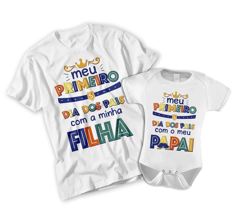 Father's Day Collection Bodysuit + Colorful T-Shirt 16
