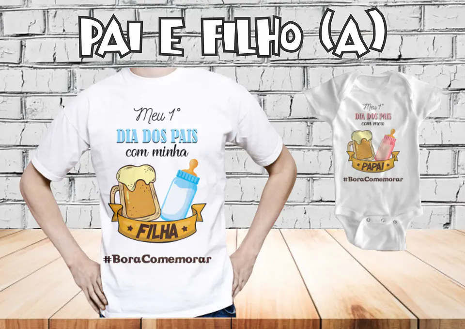 Conjunto de camiseta » Body del Día del Padre 3