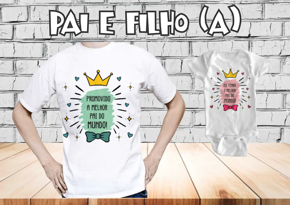 Conjunto de camiseta » Body del Día del Padre 8