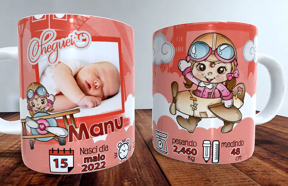 Coleção Caneca Cheguei 3