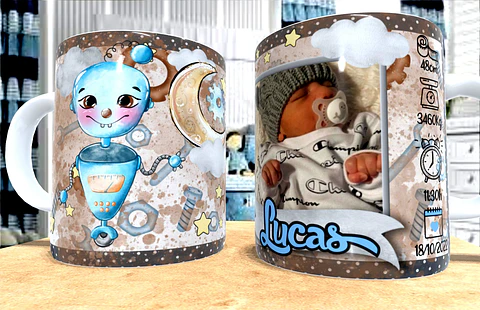 Taza Bebé Personajes Famosos
