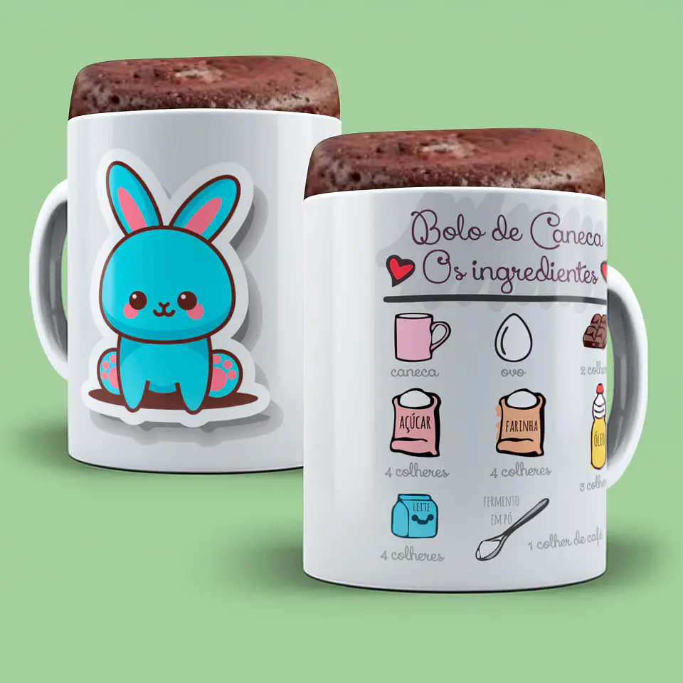 Colección de tazas de Pascua con recetas 1