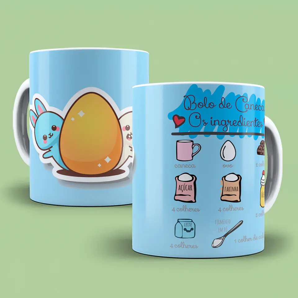 Colección de tazas de Pascua con recetas 10