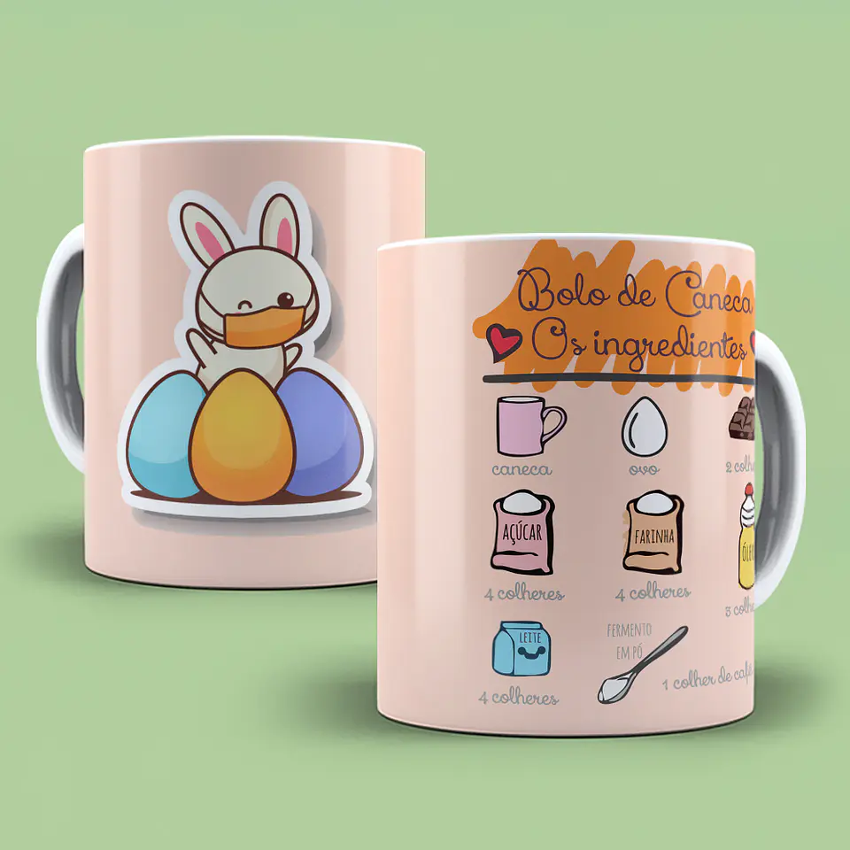 Colección de tazas de Pascua con recetas 14